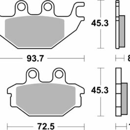 Pastilla de freno SBS P930-LS