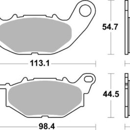 Pastilla de freno SBS P931-DS1