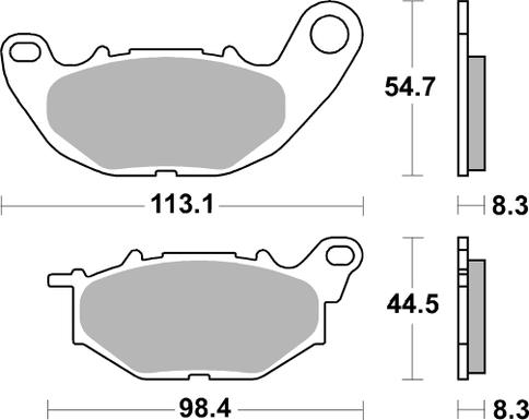 Pastilla de freno SBS P931-DS1 - Imagen 2