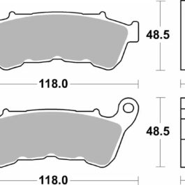 Pastilla de freno SBS P934-HS