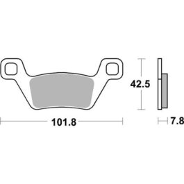 Pastilla de freno SBS P945-SI