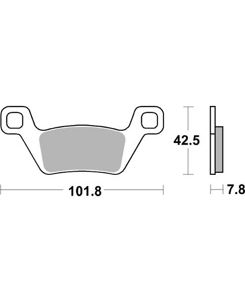 Pastilla de freno SBS P945-SI - Imagen 2