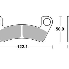 Pastilla de freno SBS P946-ATS