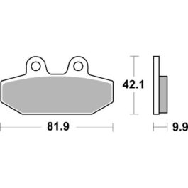 Pastilla de freno SBS P949-HCT