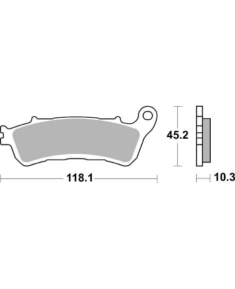 Pastilla de freno SBS P953-SP - Imagen 2