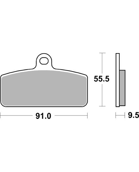 Pastilla de freno SBS P959-PSI - Imagen 2