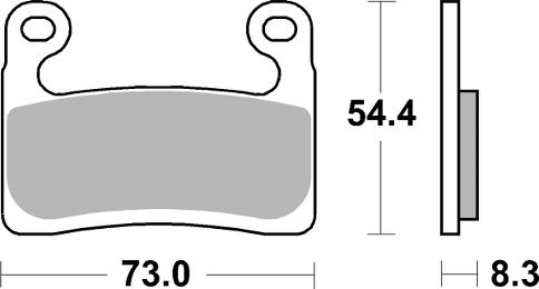 Pastilla de freno SBS P960-DS1 - Imagen 2