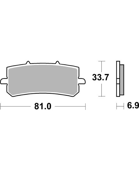 Pastilla de freno SBS P962-RST - Imagen 2