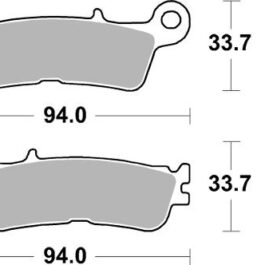 Pastilla de freno SBS P965-SI
