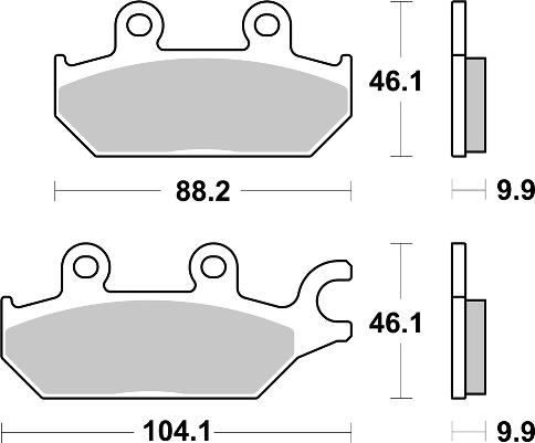 Pastilla de freno SBS P971-PSI - Imagen 2