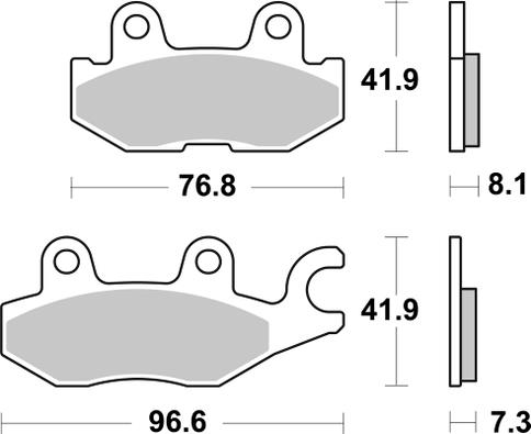 Pastilla de freno SBS P973-PSI - Imagen 2