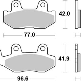 Pastilla de freno SBS P974-PSI