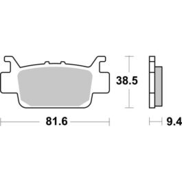 Pastilla de freno SBS P975-PSI