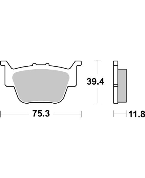 Pastilla de freno SBS P976-PSI - Imagen 2