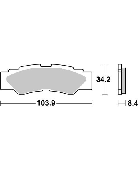 Pastilla de freno SBS P980-PSI - Imagen 2