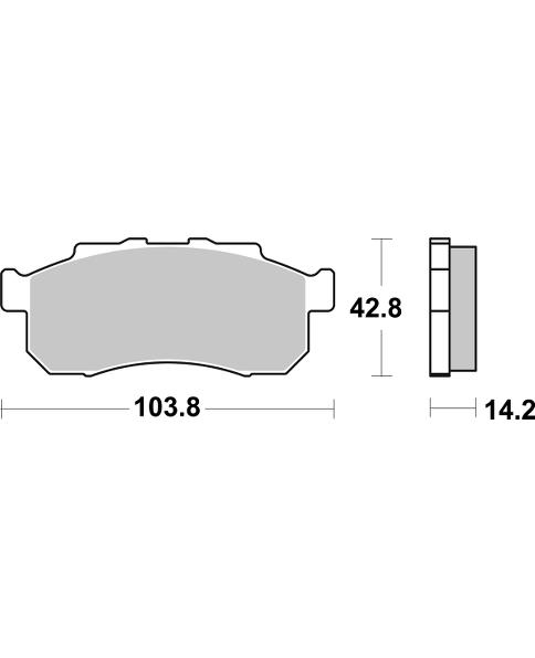 Pastilla de freno SBS P982-PSI - Imagen 2