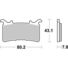 Pastilla de freno SBS P985-RST