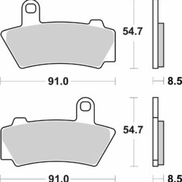 Pastilla de freno SBS P995-HS