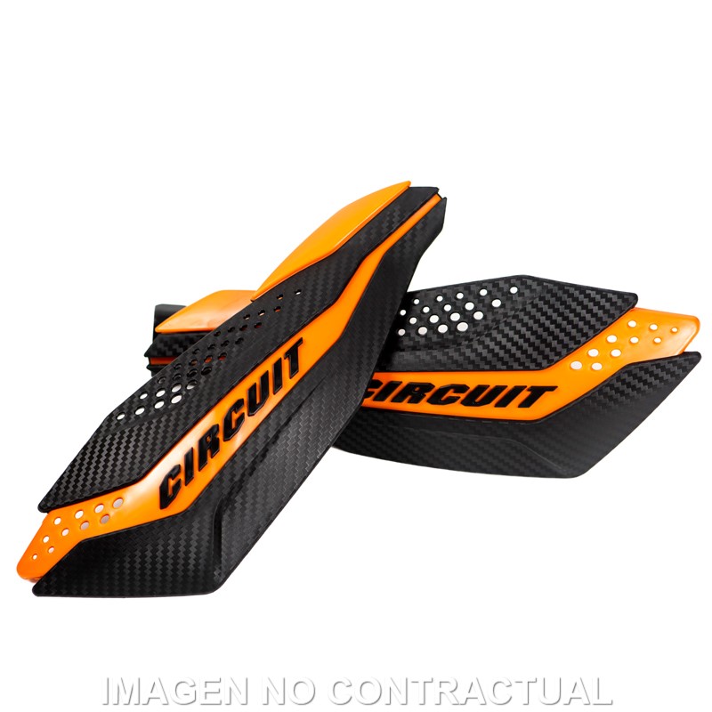 Paramanos Circuit Dakar Carbon-naranja Con kit de montaje incluido