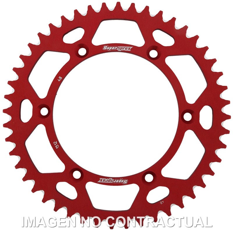 Corona Supersprox Aluminio Roja 48 D