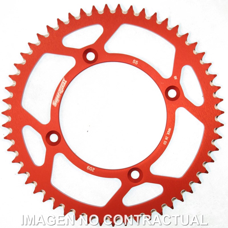 Corona Supersprox Aluminio Roja 55 D