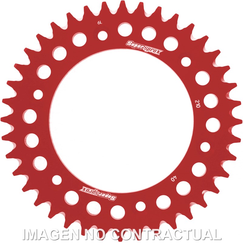 Corona Supersprox Aluminio Roja 40 D