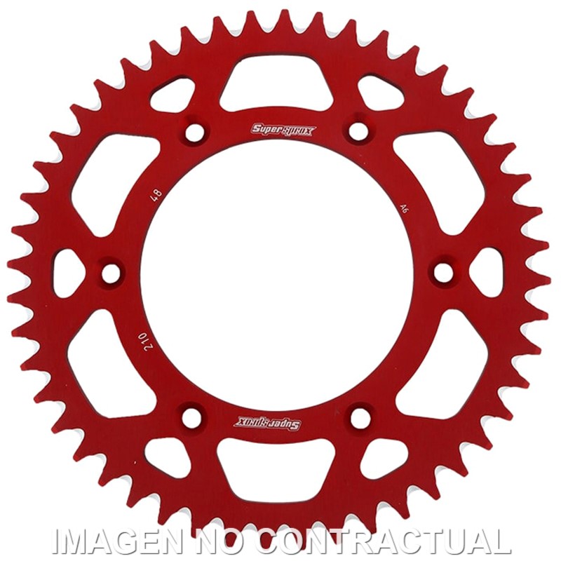 Corona Supersprox Aluminio Roja 47 D