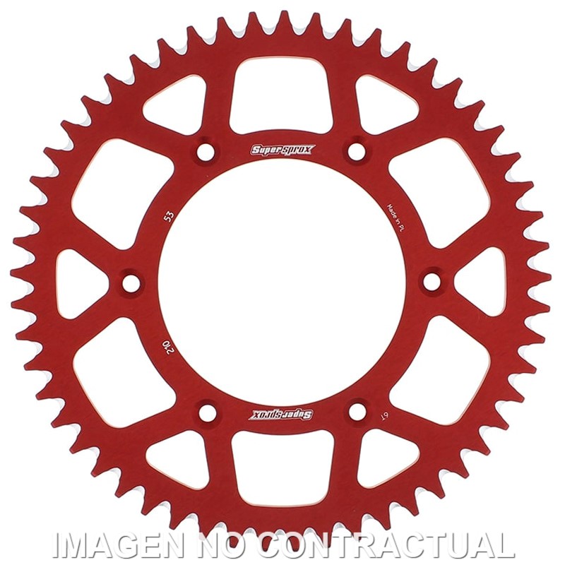 Corona Supersprox Aluminio Roja 53 D