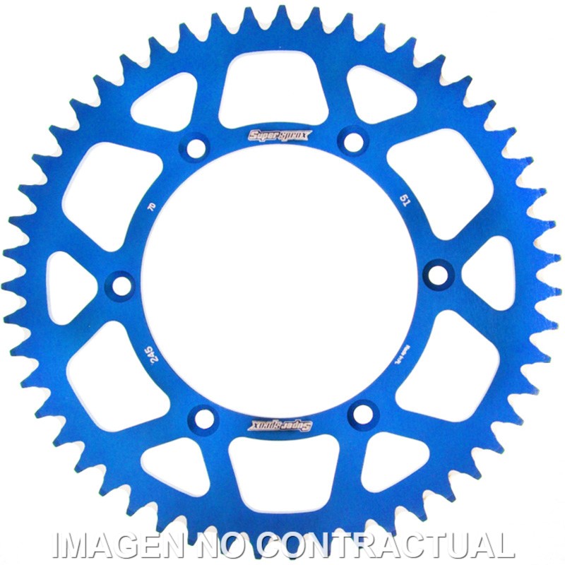 Corona Supersprox Aluminio Azul 51 D