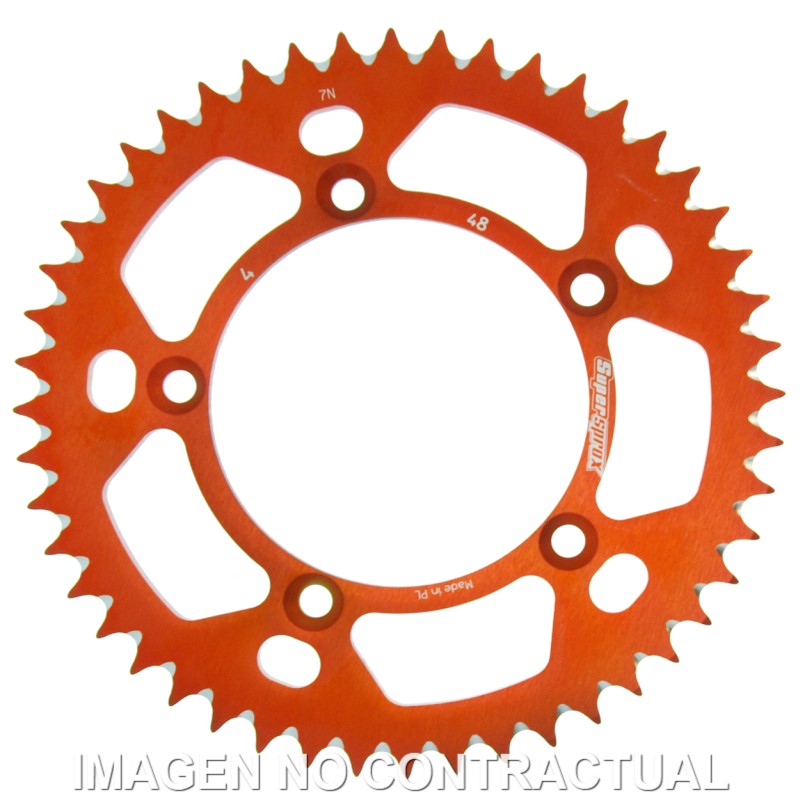 Corona Supersprox Aluminio Naranja 48 D