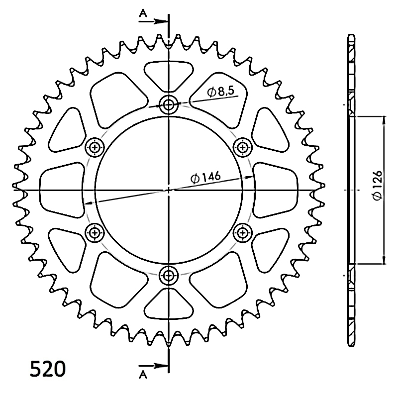 Corona Supersprox Aluminio Naranja 49 D - Imagen 2