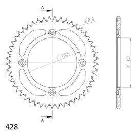 Corona Supersprox Aluminio KTM 428 x 49