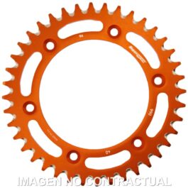 Corona Supersprox Aluminio Naranja 40 D