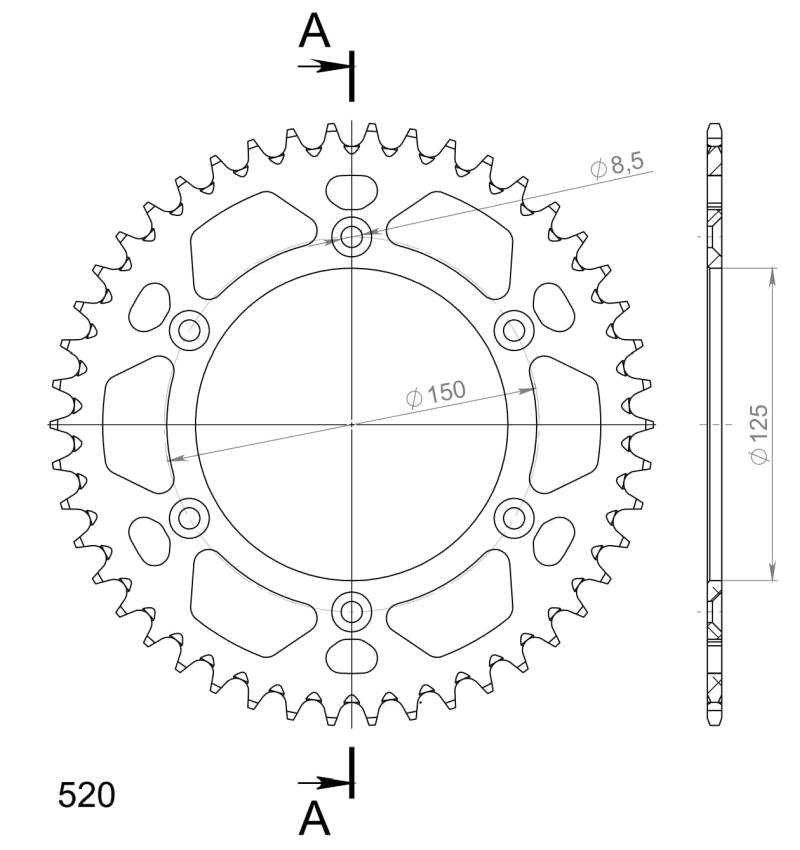 Corona Supersprox Aluminio Naranja 46 D - Imagen 2