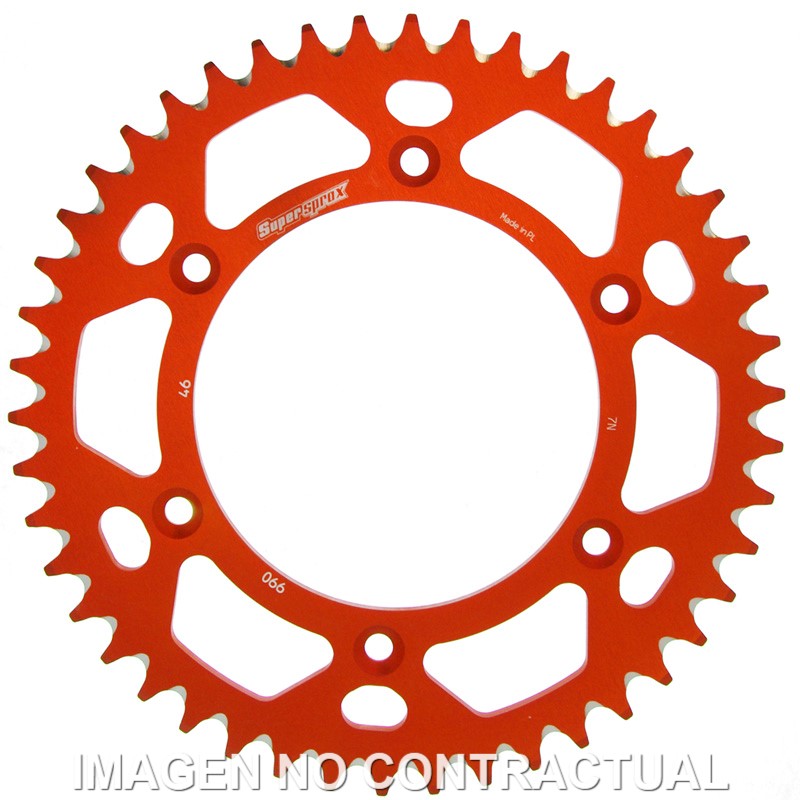 Corona Supersprox Aluminio Naranja 46 D
