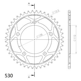 Corona Supersprox acero Honda 530 x 44