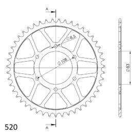 Corona Supersprox acero 520 x 47