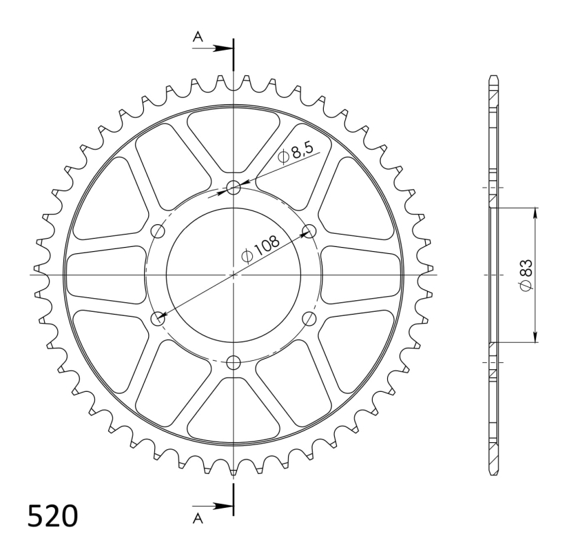 Corona Supersprox acero 520 x 47 - Imagen 2