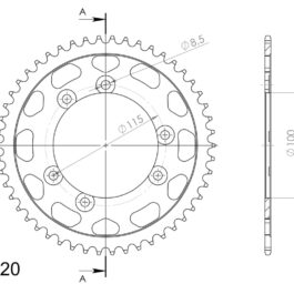 Corona Supersprox acero Beta 420 x 50