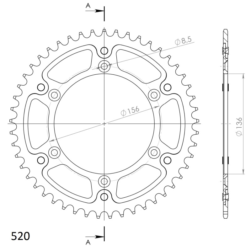 Corona Supersprox Stealth Roja 49 D - Imagen 2