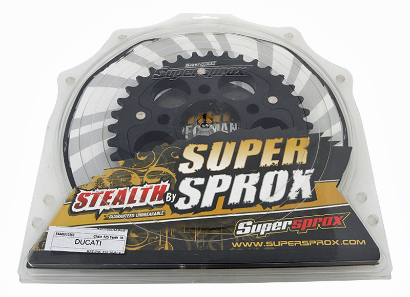 Corona Supersprox Stealth Negra Ducati 525 x 36 - Imagen 2