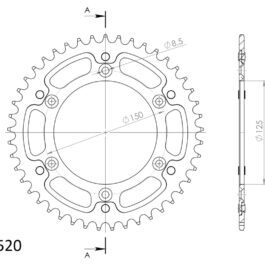 Corona Supersprox Stealth Azul 520 x 46
