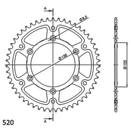 Corona Supersprox Stealth Negra 520 x 52