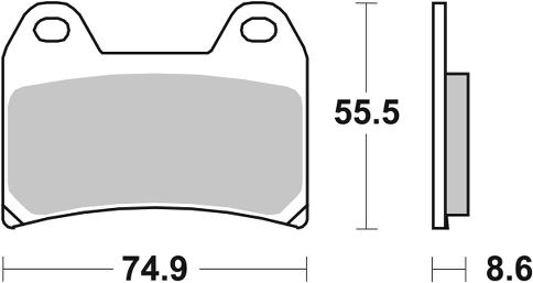 Pastilla de freno SBS P706-DS - Imagen 2