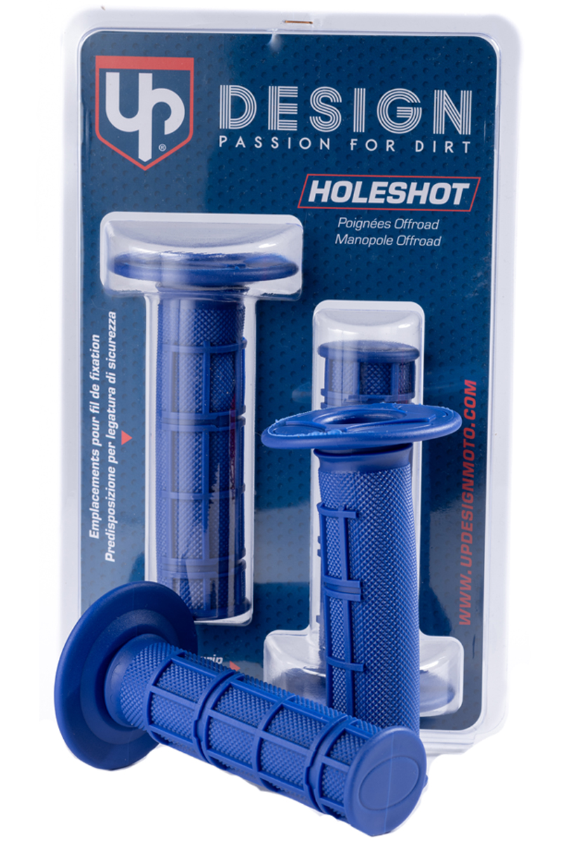 PUÑOS UP DESIGN HOLESHOT MX AZUL22/24 115MM - Imagen 3