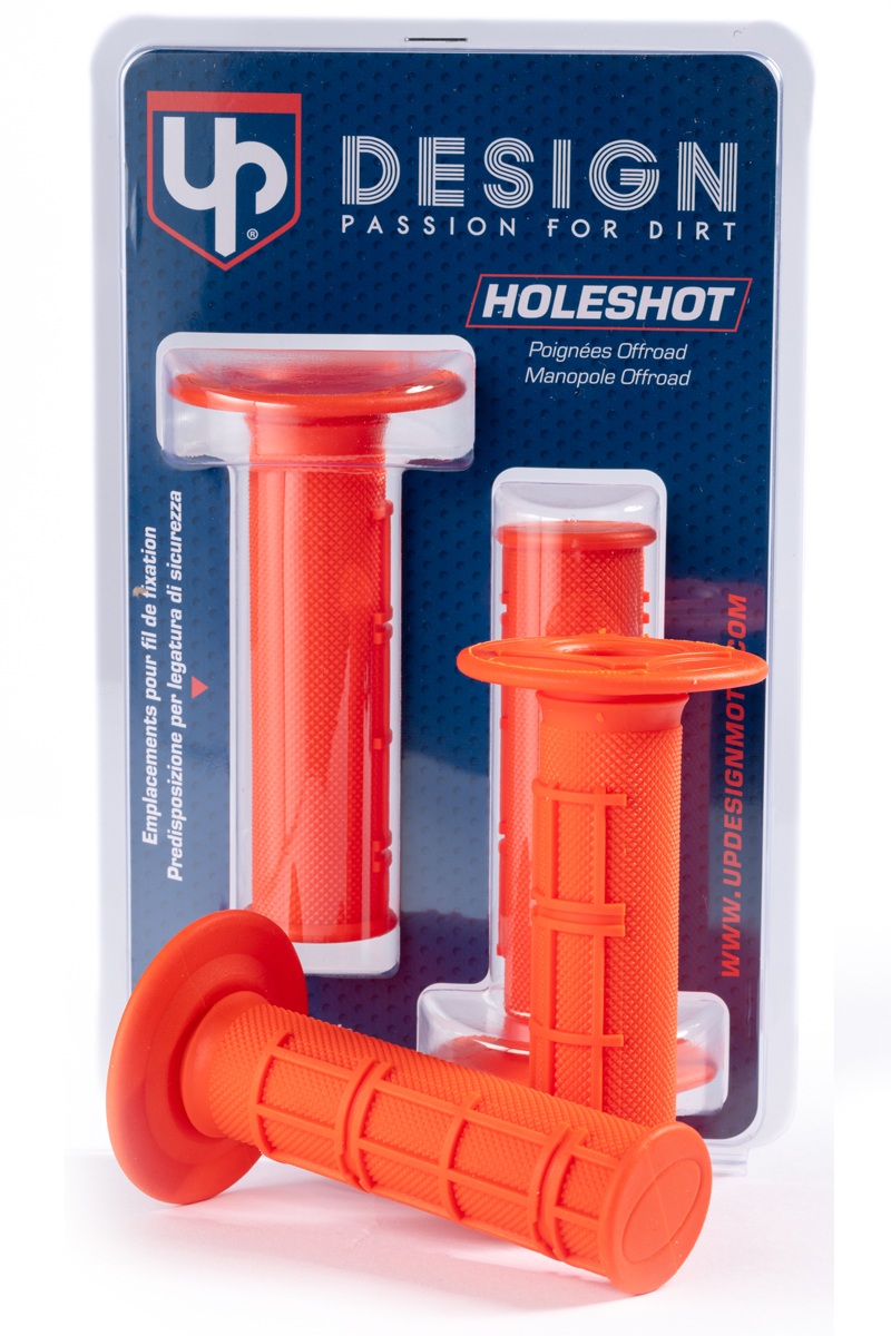 PUÑOS UP DESIGN HOLESHOT MX NARANJA 22/24 115MM - Imagen 3