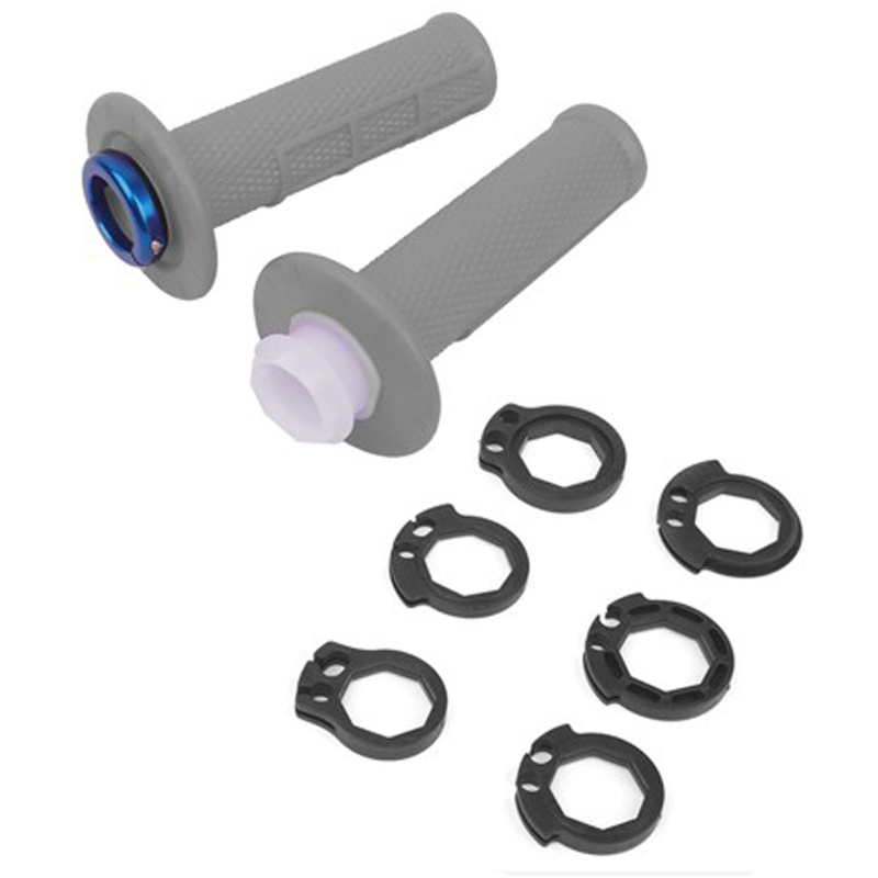 PUÑOS UP DESIGN HOLESHOT MX LOCK ON GRIS 22/24 120 MM - Imagen 2