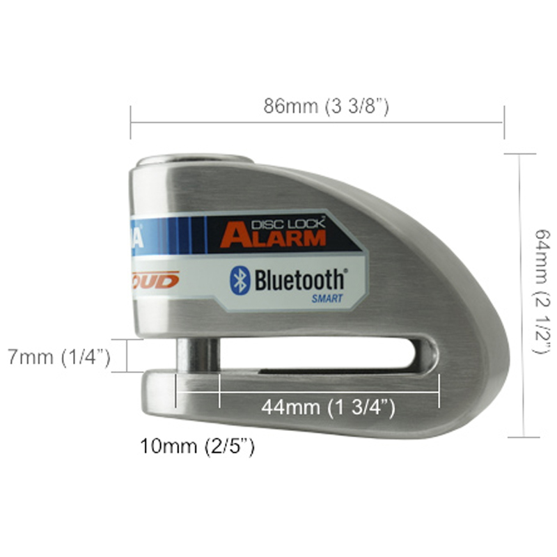 BLOQUEO DISCO XENA XX10 Bluetooth Acero Inoxidable 10 mm - Imagen 2