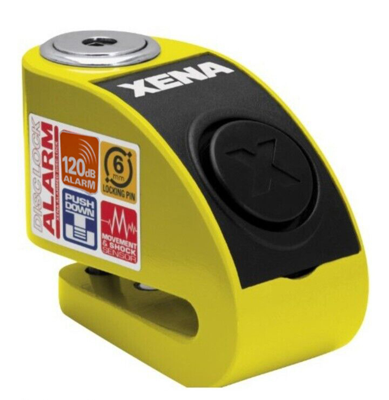 ANTIRROBO DISCO XENA CON ALARMA AMARILLO
