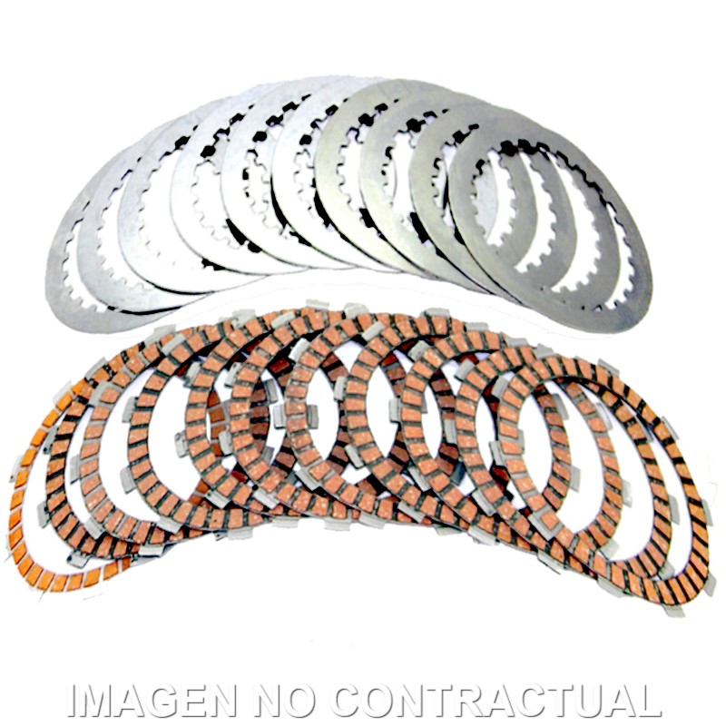 KIT DISCOS + SEPARADORES COMPLETO FCC HONDA CRF R 450